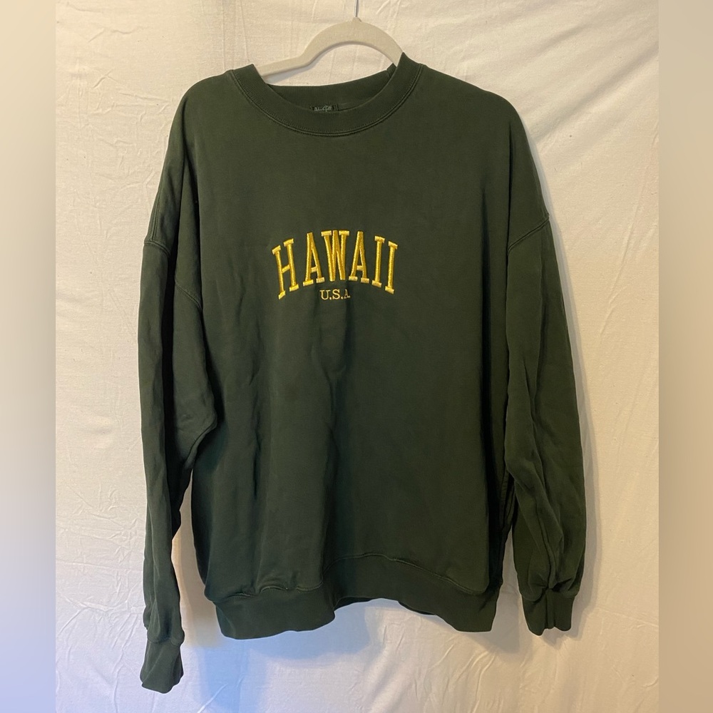 Army Green Crew Neck